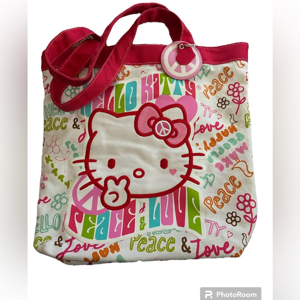 HELLO KITTY Peace and Love Tote Bag